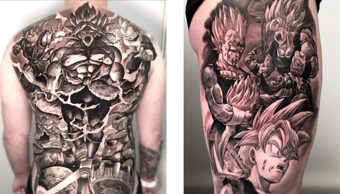 tatuajes de dragon ball