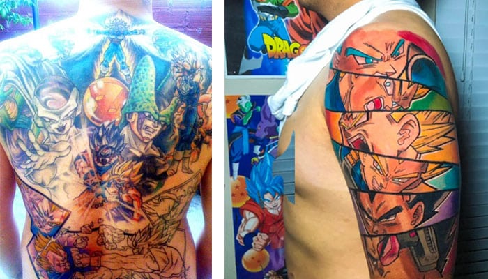 tatuajes de dragon ball