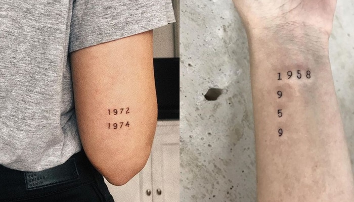 tatuajes de fechas