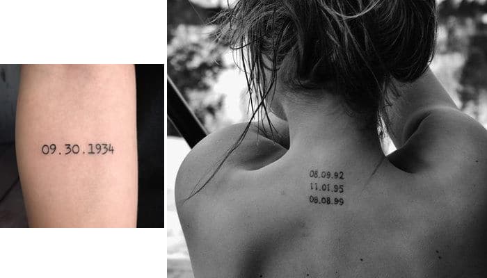 tatuajes de fecha