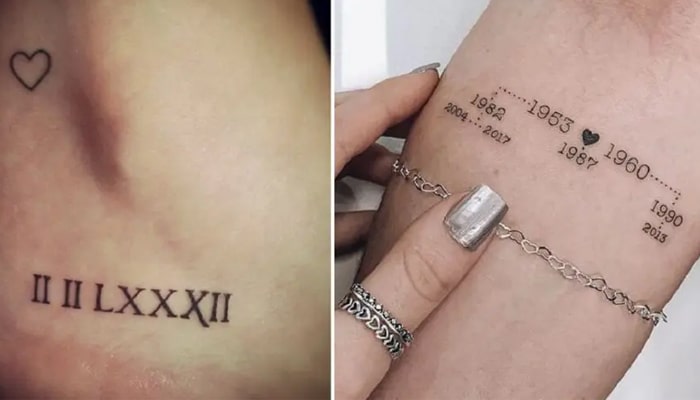 tatuaje de fecha