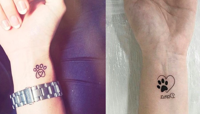 tatuajes huellas de perro