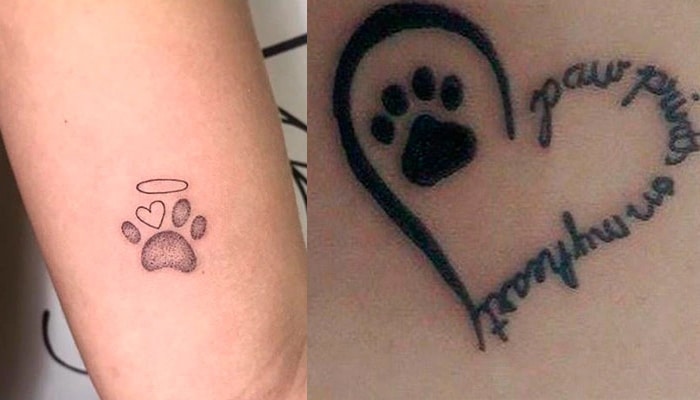 tatuajes huellas de perro