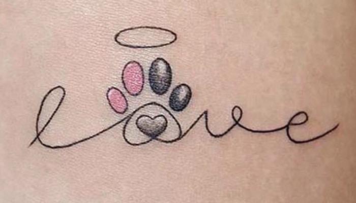 tatuajes huellas de perro