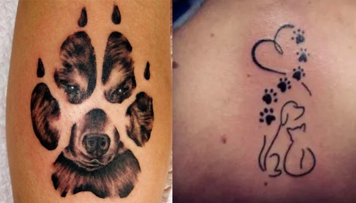 tatuajes huellas de perro
