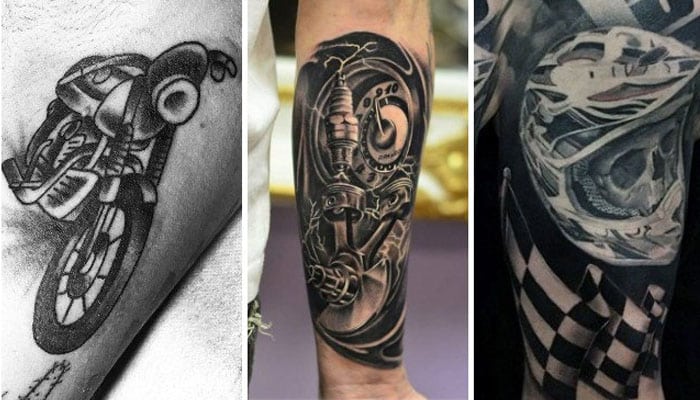 tatuajes motero motor