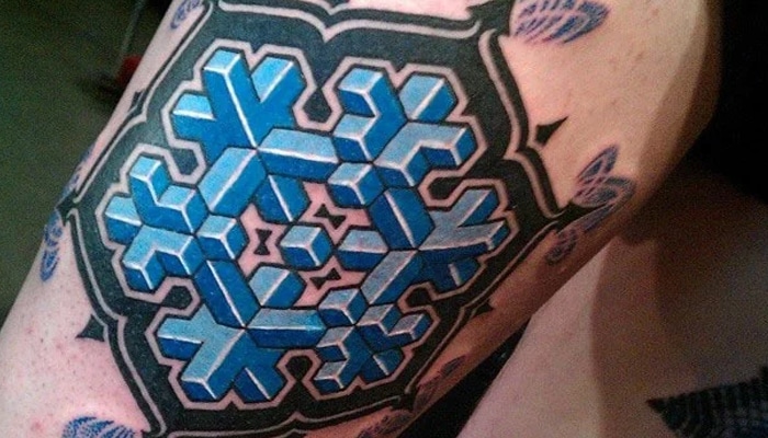tatuajes poligonales de colores