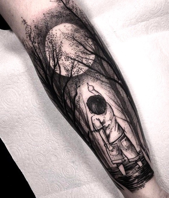 Tatuaje reloj antebrazo