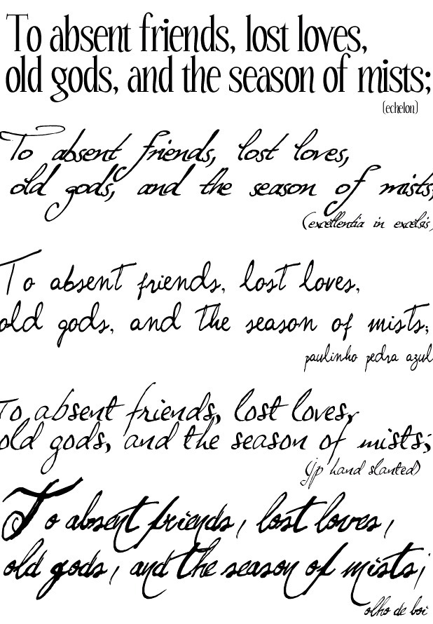 Tipografía elegante tattoo