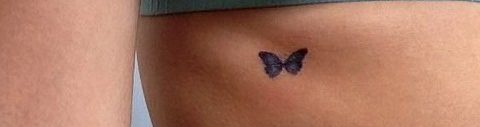 Tatuajes mariposas minimalistas