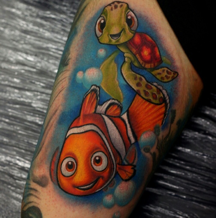 Tatuaje Dory y Nemo