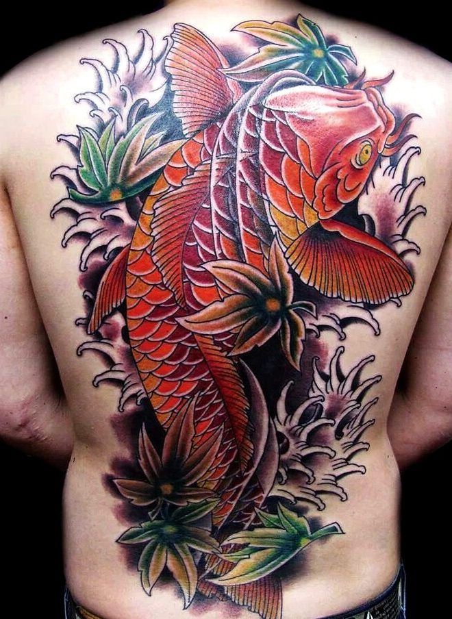 Diseño tradicional pez koi