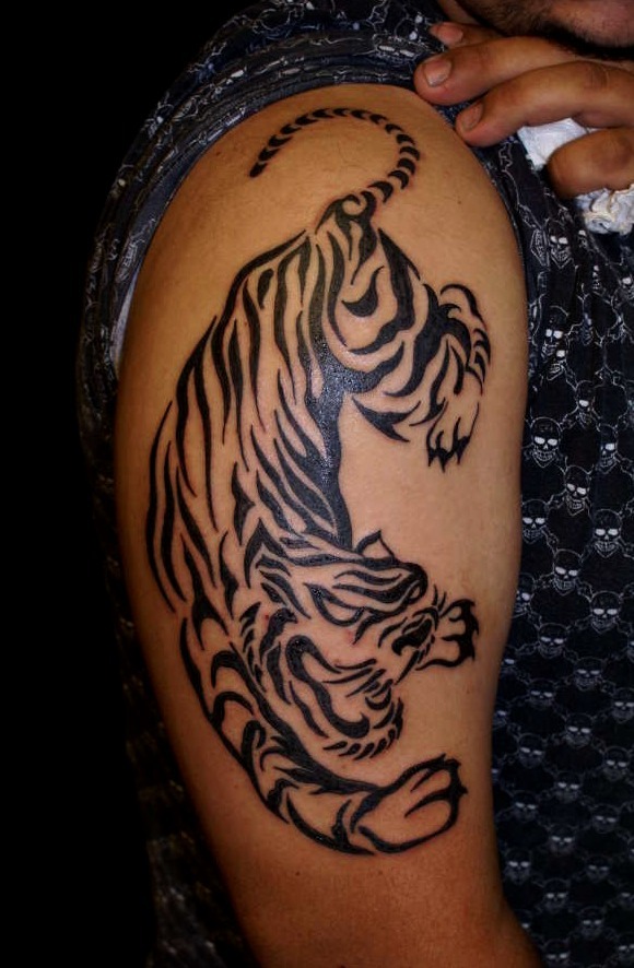 Tattoo tribal tigre