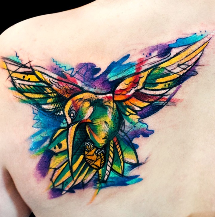 Tatuajes de colibríes