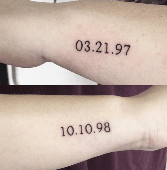 tatuajes de fechas