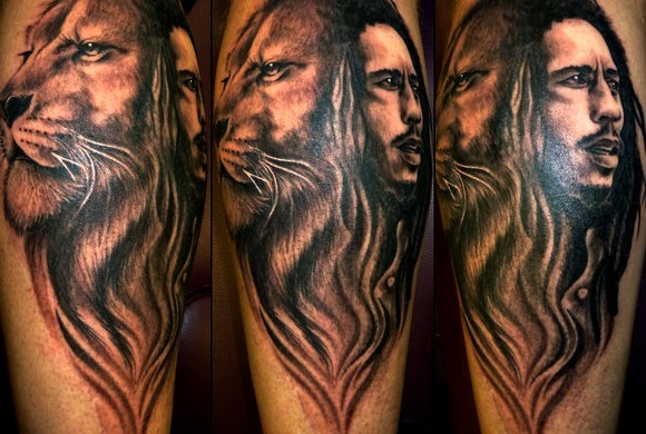 Tatuajes de león de Bob Marley: León de Judá