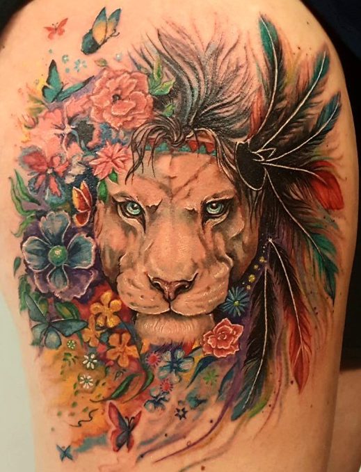 Tatuajes de leones