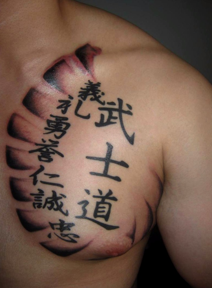 Tatuaje chino columna