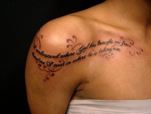 Tatuaje frase mujer