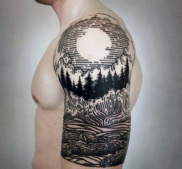 Diseño manga completa brazo