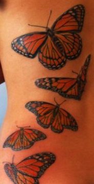 Tatuaje mariposa pequeña