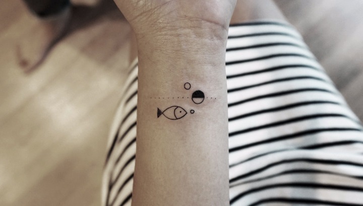 Tatuajes de peces nadando