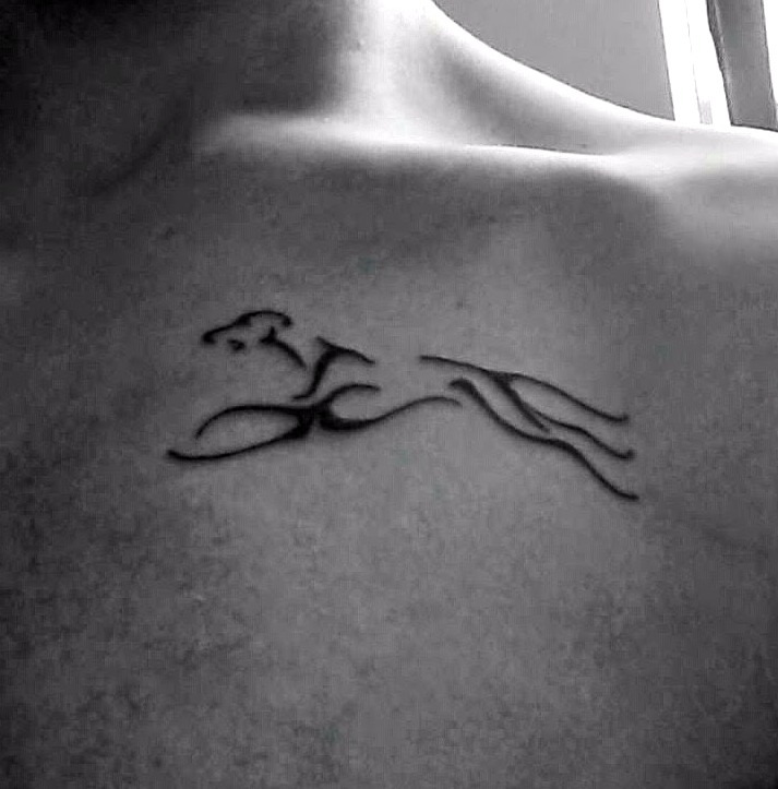 Tatuajes de perros galgos