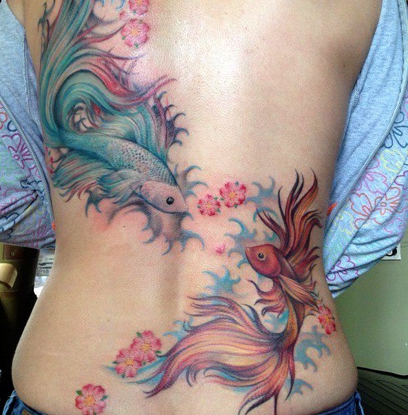 Tatuajes de pez betta