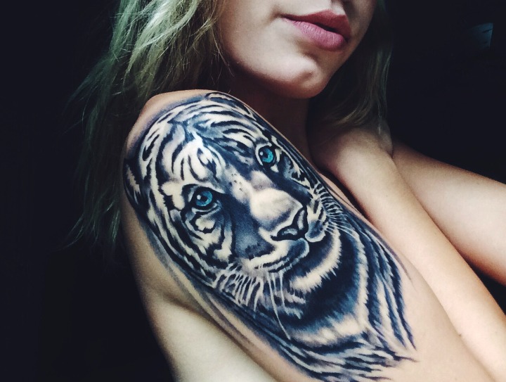 Diseño tigre blanco
