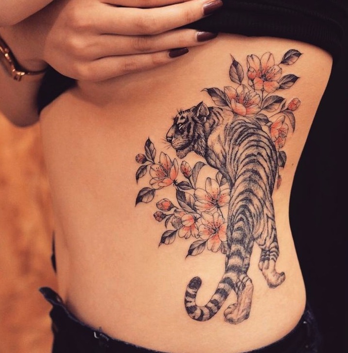 Diseño tigre femenino