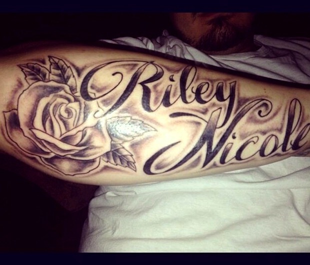 Lettering antebrazo mujer