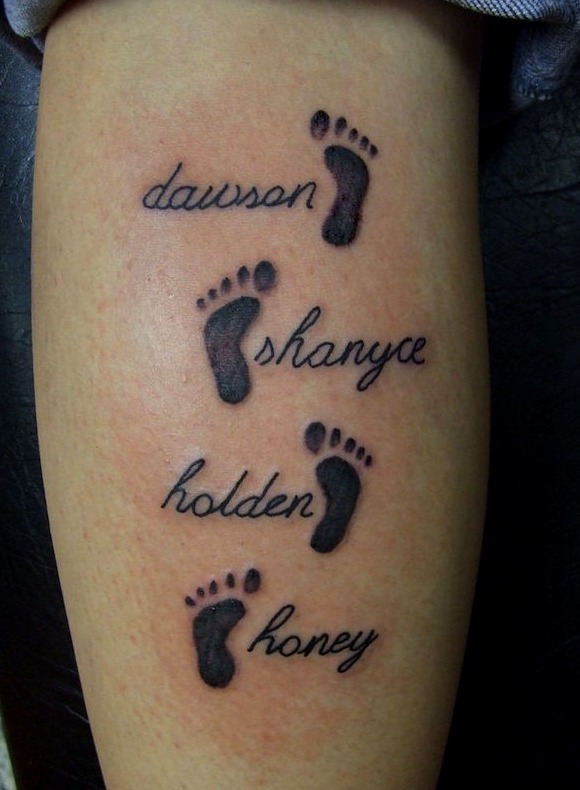 Tipografía tatuaje antebrazo