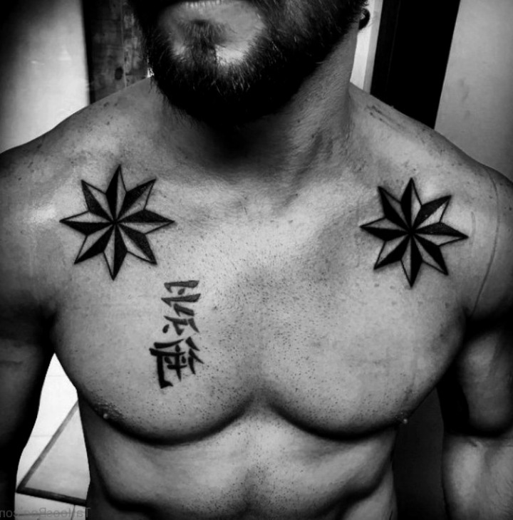 Tatuajes Old School en el pecho