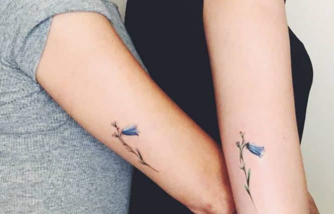 tatuajes ideas madre e hija palmeras