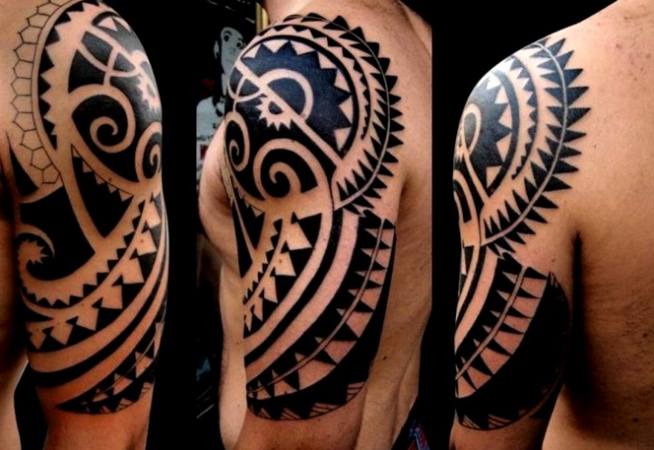 Diseño polinesio brazo