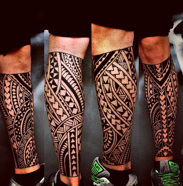 Tatuaje maorí gemelo