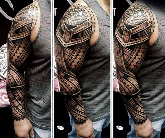 Tatuaje tribal hombre espalda
