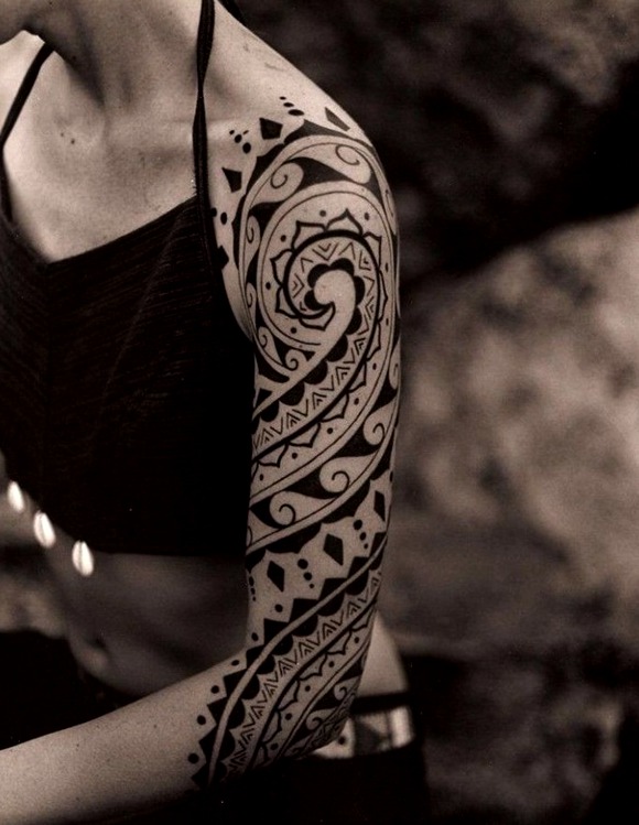 Diseño maorí femenino