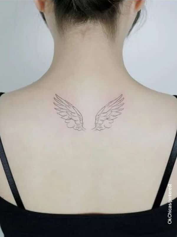 tatuajes minimalistas alas